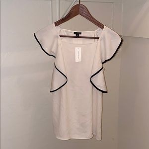 Ann Taylor Blouse with piping